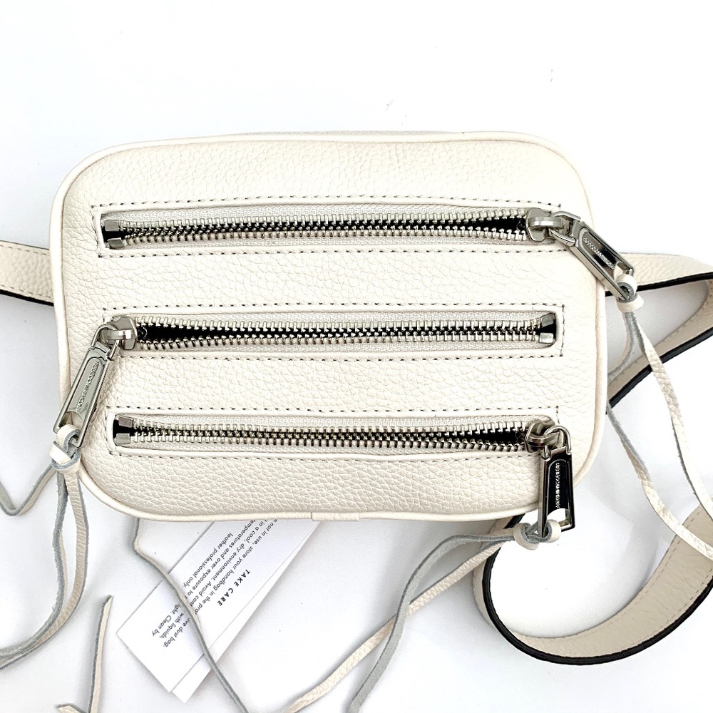 REBECCA MINKOFF | White Leather Belt Bag